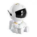 Lampara Astronauta Sentado Proyector Led De Galaxia Nebulosa Con Estrellas