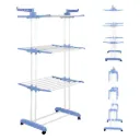 Tendedero Ropa Perchero Plegable Colgador De 3 Niveles