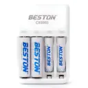 Cargador Beston 1500mah/1100mah + 4 Pilas Aaa/aa Recargables 1.2v Compatible Aa/aaa