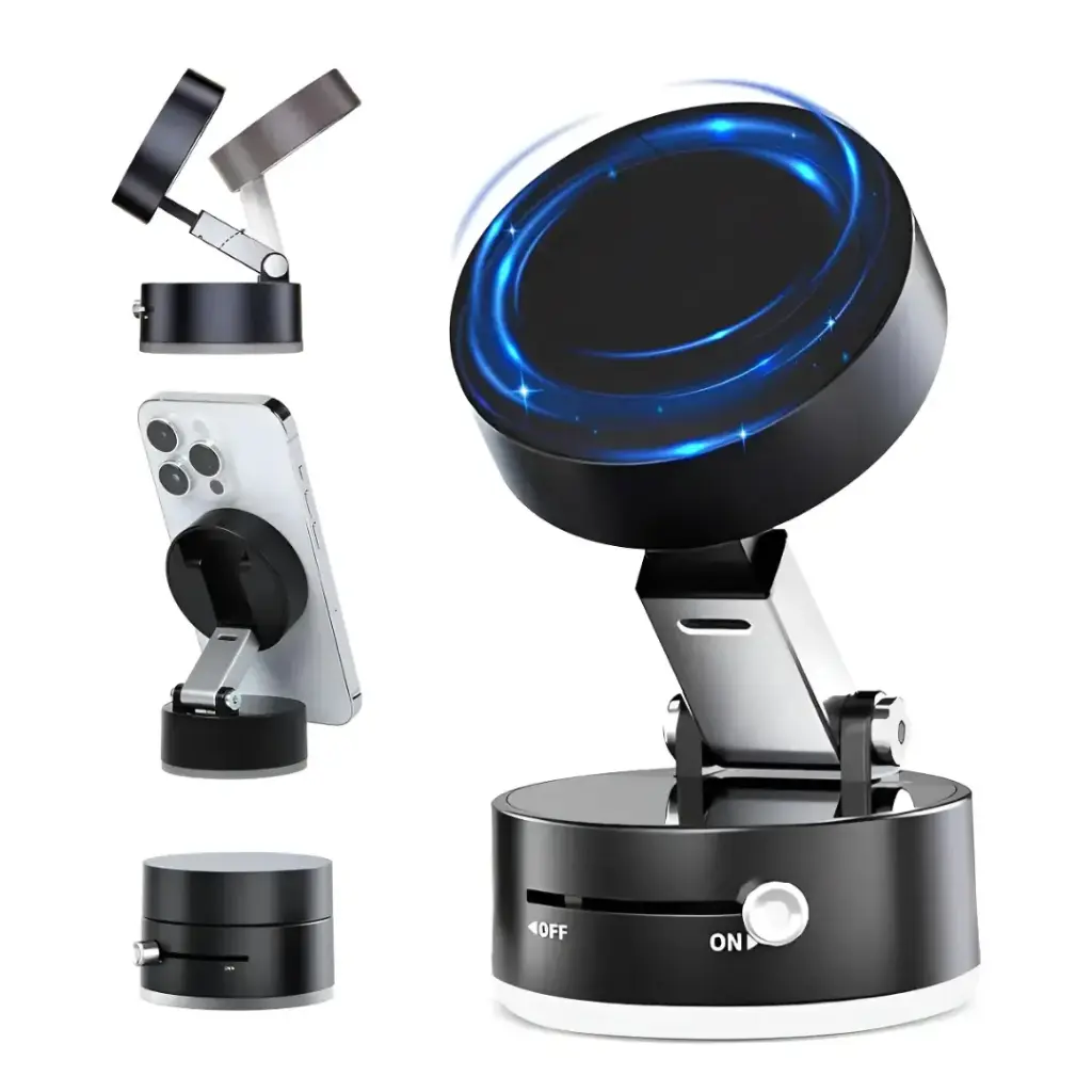 [PKS100979-2] Soporte Magnético Para Celular En Coche Rotación 360° Negro