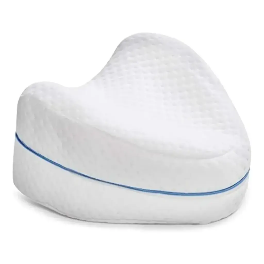 [PKS100132] Almohada Para Descansar Piernas Y Rodillas Cojin Memory Foam Color Blanco