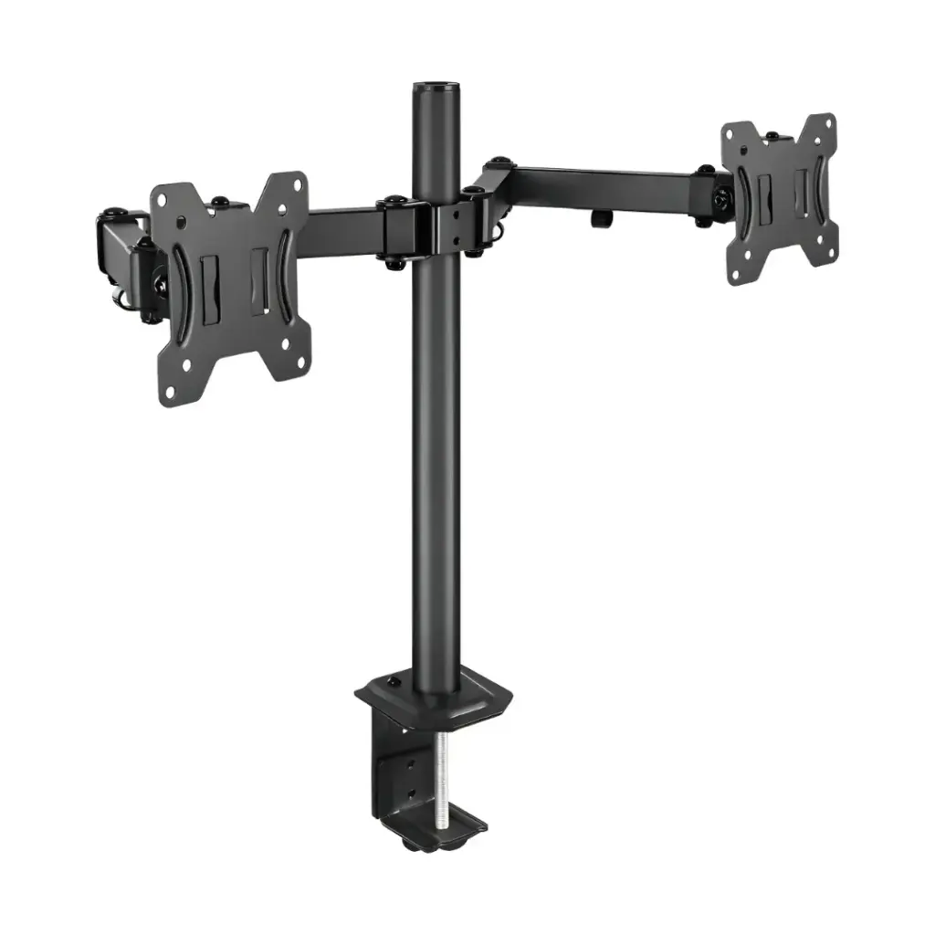 [PKS100144] Soporte Televisor Tv Doble 13-27 Pulgadas Soporte Pantalla Base Color Negro