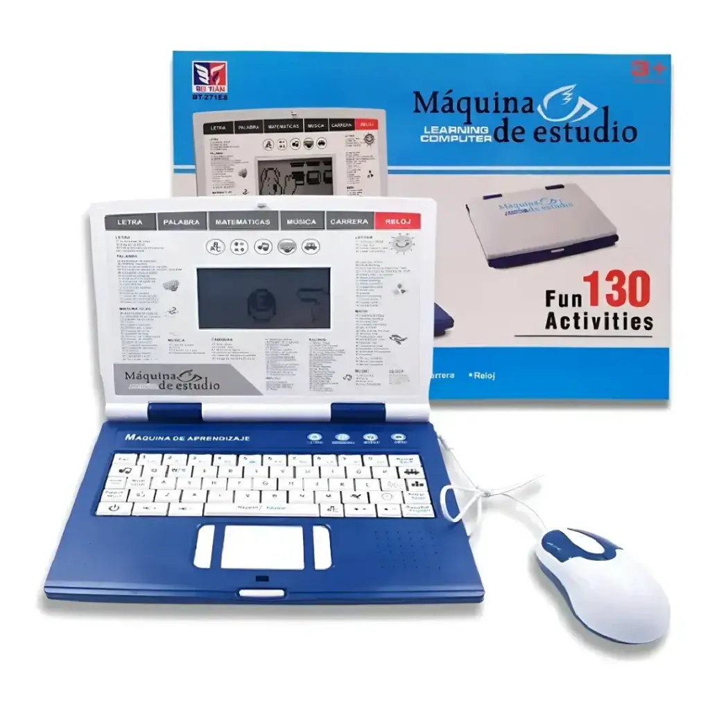 [PKS100472] Computador Didáctico 130 Funciones Ingles Y Español Azul